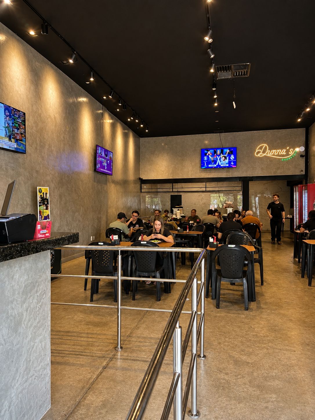 Ambiente acolhedor do Dunna's