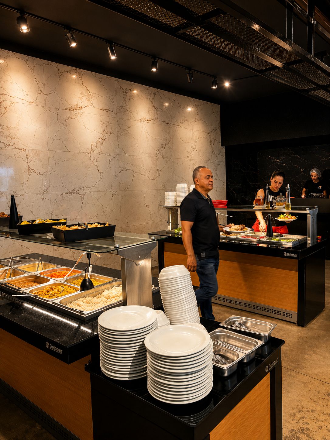 Ambiente e buffet do Dunna's